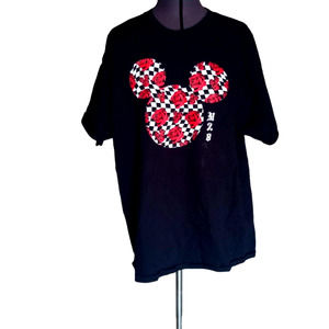 Disney Collection by Neff Mickey Mouse Rose short sleeve black tee-shirt, XL